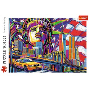 Trefl (10523) - "Colours of New York" - 1000 pieces puzzle