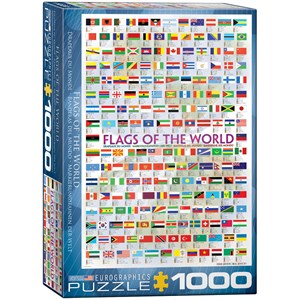 Eurographics (6000-0128) - "Flags of the World" - 1000 pieces puzzle