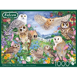 Falcon (11286) - Claire Comerford: "Owls in the Wood" - 1000 pieces puzzle