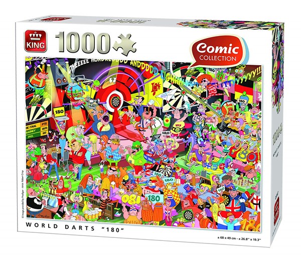 King International (05547) - "World Darts" - 1000 pieces puzzle