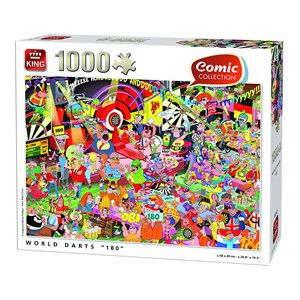 King International (05547) - "World Darts" - 1000 pieces puzzle