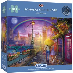 Gibsons (G6283) - "Romance on the River" - 1000 pieces puzzle