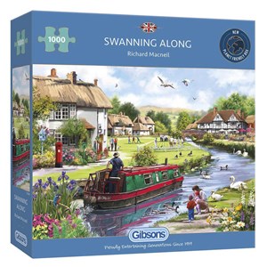 Gibsons (G6288) - Richard Macneil: "Swanning Along" - 1000 pieces puzzle