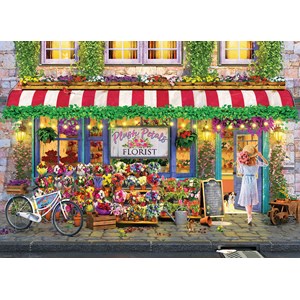 Eurographics (6000-5518) - Paul Normand: "Plush Petals Florist" - 1000 pieces puzzle