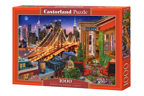 Castorland (C-104598) - "Brooklyn Bridge Lights" - 1000 pieces puzzle