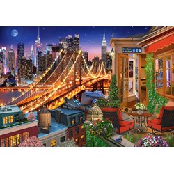 Castorland (C-104598) - "Brooklyn Bridge Lights" - 1000 pieces puzzle