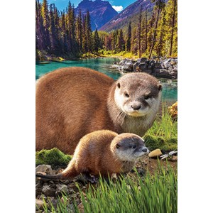 Eurographics (8251-5558) - "Otters" - 250 pieces puzzle