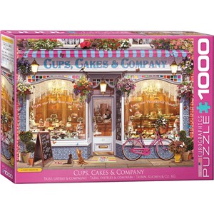 Eurographics (6000-5520) - "Cups, Cakes & Company" - 1000 pieces puzzle
