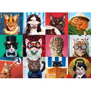 Eurographics (6000-5522) - Lucia Heffernan: "Funny Cats" - 1000 pieces puzzle