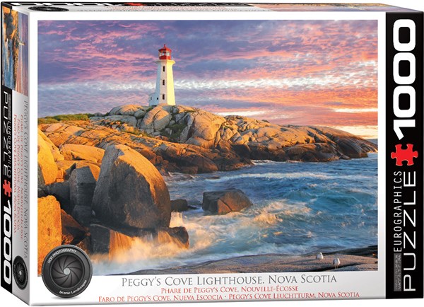 Eurographics (6000-5437) - "Peggy’s Cove Lighthouse, Nova Scotia" - 1000 pieces puzzle