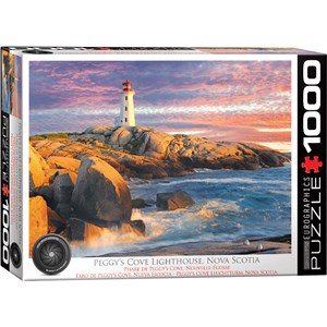 Eurographics (6000-5437) - "Peggy’s Cove Lighthouse, Nova Scotia" - 1000 pieces puzzle