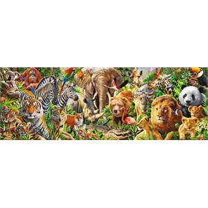 Jumbo (18518) - "African Wildlife" - 1000 pieces puzzle