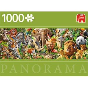 Jumbo (18518) - "African Wildlife" - 1000 pieces puzzle