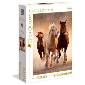 Clementoni (39168) - "Running Horses" - 1000 pieces puzzle