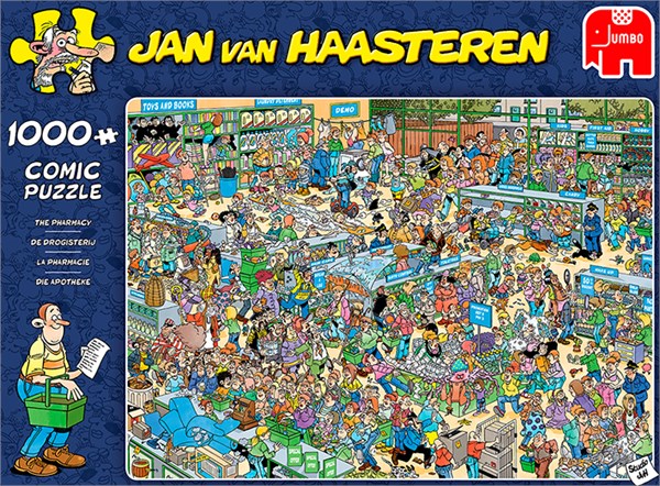 Jumbo (19199) - Jan van Haasteren: "The Pharmacy" - 1000 pieces puzzle