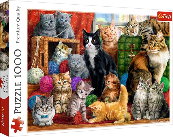 Trefl (10555) - "Cats Meeting" - 1000 pieces puzzle