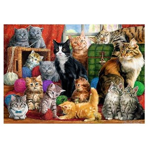 Trefl (10555) - "Cats Meeting" - 1000 pieces puzzle