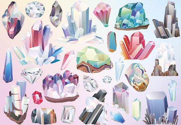 Cloudberries (33008) - "Crystals" - 1000 pieces puzzle