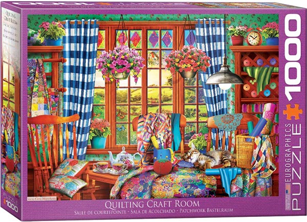 Eurographics (6000-5348) - "Patchwork Craft Room" - 1000 pieces puzzle