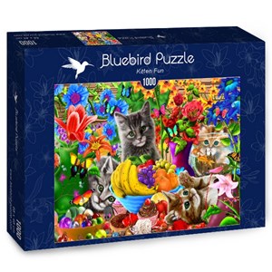Bluebird Puzzle (70183) - "Kitten Fun" - 1000 pieces puzzle