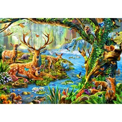 Bluebird Puzzle (70185) - Adrian Chesterman: "Forest Life" - 1500 pieces puzzle