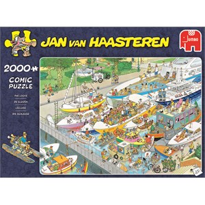 Jumbo (19068) - Jan van Haasteren: "The Locks" - 2000 pieces puzzle