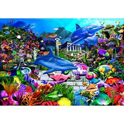 Bluebird Puzzle (70145) - "Lost Undersea World" - 1000 pieces puzzle