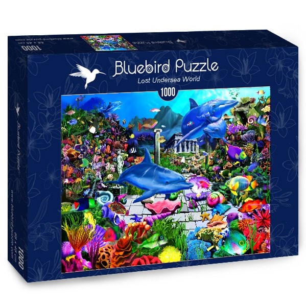 Bluebird Puzzle (70145) - "Lost Undersea World" - 1000 pieces puzzle