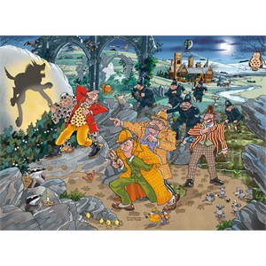 Jumbo (19158) - "Mystery 14, The Hound of Wasgijville" - 1000 pieces puzzle