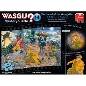 Jumbo (19158) - "Mystery 14, The Hound of Wasgijville" - 1000 pieces puzzle
