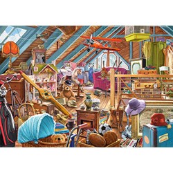 Castorland (B-53407) - "The Cluttered Attic" - 500 pieces puzzle