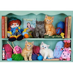 Castorland (B-53377) - "Kitten Shelves" - 500 pieces puzzle
