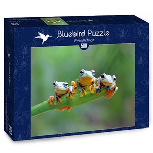 Bluebird Puzzle (70294) - "Friendly Frogs" - 500 pieces puzzle