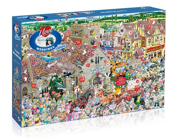 Gibsons (G7095) - Mike Jupp: "I Love Weddings" - 1000 pieces puzzle