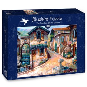 Bluebird Puzzle (70120) - "The Fountain on the Square" - 1000 pieces puzzle
