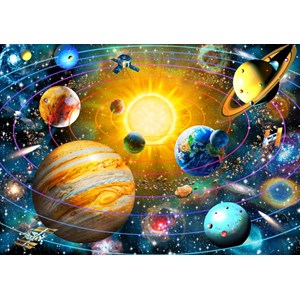 Bluebird Puzzle (70188) - Adrian Chesterman: "Ringed Solar System" - 1500 pieces puzzle