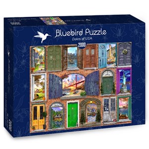 Bluebird Puzzle (70116) - Dominic Davison: "Doors of USA" - 2000 pieces puzzle