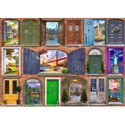 Bluebird Puzzle (70116) - Dominic Davison: "Doors of USA" - 2000 pieces puzzle