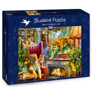 Bluebird Puzzle (70310) - "Tigers Coming to Life" - 1000 pieces puzzle