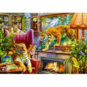 Bluebird Puzzle (70310) - "Tigers Coming to Life" - 1000 pieces puzzle