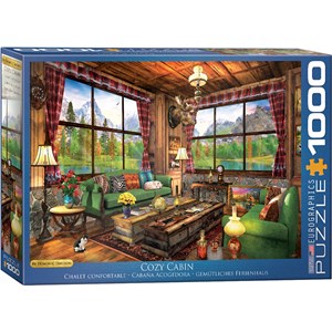 Eurographics (6000-5377) - Dominic Davison: "Cozy Cabin" - 1000 pieces puzzle