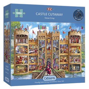 Gibsons (G6289) - Steve Crisp: "Castle Cutaway" - 1000 pieces puzzle