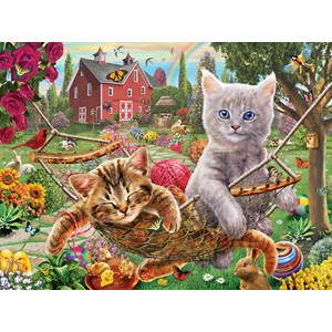 SunsOut (51824) - Adrian Chesterman: "Cats on the Farm" - 1000 pieces puzzle