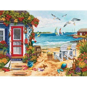 SunsOut (62924) - Nancy Wernersbach: "Beach Summer Cottage" - 1000 pieces puzzle