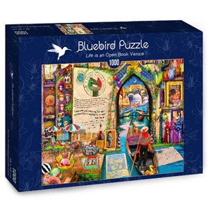 Bluebird Puzzle (70242) - Aimee Stewart: "Life is an Open Book Venice" - 1000 pieces puzzle