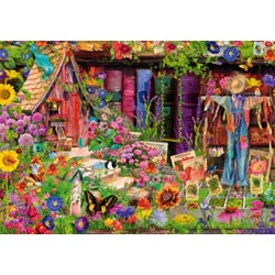 Bluebird Puzzle (70238) - Aimee Stewart: "The Scarecrow's Garden" - 1000 pieces puzzle