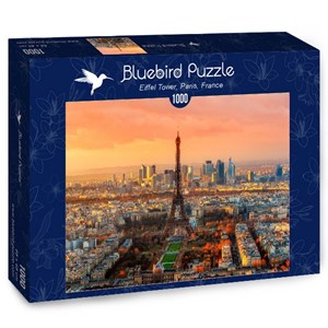 Bluebird Puzzle (70047) - "Eiffel Tower, Paris, France" - 1000 pieces puzzle