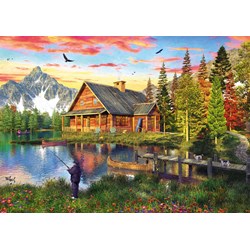 Schmidt Spiele (58371) - "Fishing at the Lake" - 500 pieces puzzle
