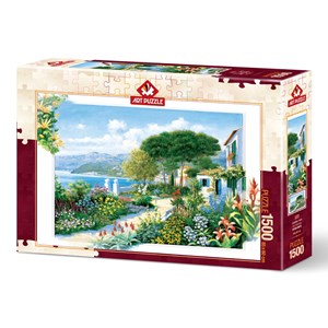 Art Puzzle (5370) - "Coastline Town" - 1500 pieces puzzle