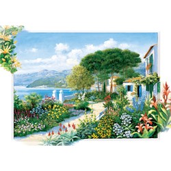 Art Puzzle (5370) - "Coastline Town" - 1500 pieces puzzle